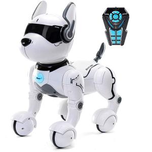 Perro robot de juguete con reconocimiento de voz